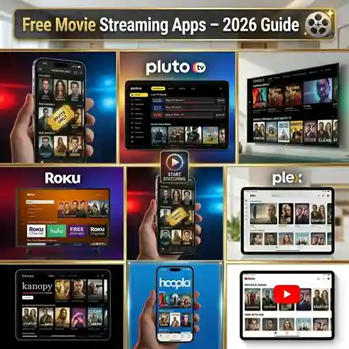 Best Free Movie Streaming Apps (Apps Like MovieBox Pro) – 2026 Complete Guide 4 Free movie streaming apps 2026 banner